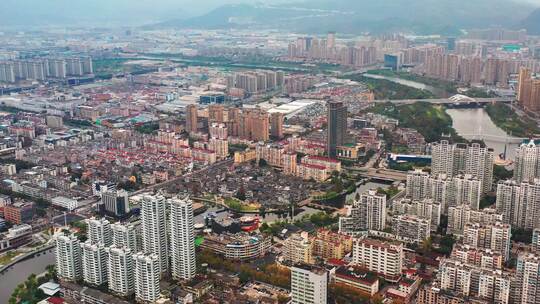 台州市黄岩区，城市风光，城市建筑