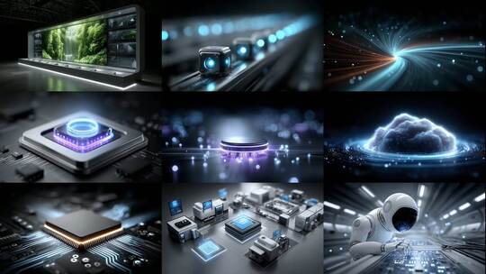 人工智能赋能未来科技创新驱动新质生产力高清在线视频素材下载