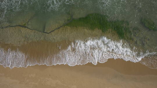 沙滩 海浪 海湾视频素材模板下载