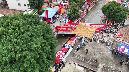 叠滘水乡东胜S弯飘移比赛航拍