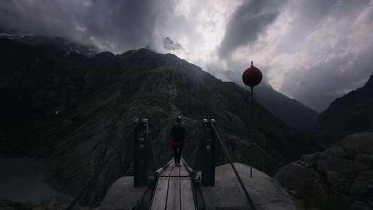 瑞士，高山景观，瑞士阿尔卑斯山，徒步旅行