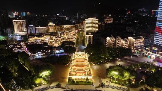 四川宜宾合江门广场夜景