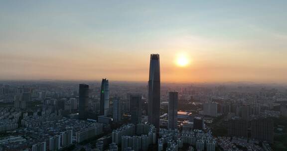 广东省东莞市城市风光航拍