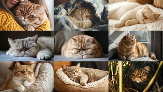 萌宠异国短毛猫的治愈日常高清在线视频素材下载