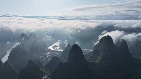 壮美山河河山风景山川云海自然山水风光航拍