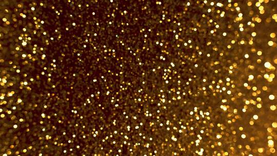 金色漂浮移动粒子颗粒光斑闪烁