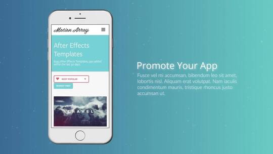 手机应用推广展示AE模板