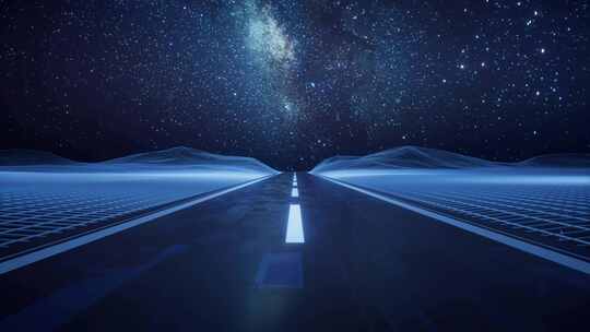 科技互联网未来高速公路循环素材VJ发布会