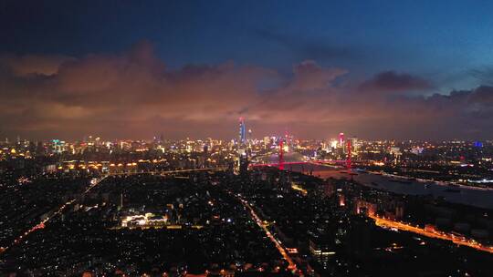 魔都上海黄浦江夜景延时