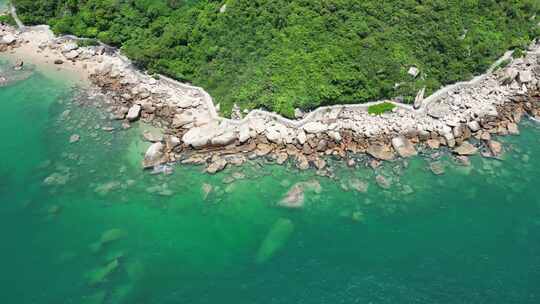 珠海外伶仃岛玉树环腰海岸线栈道