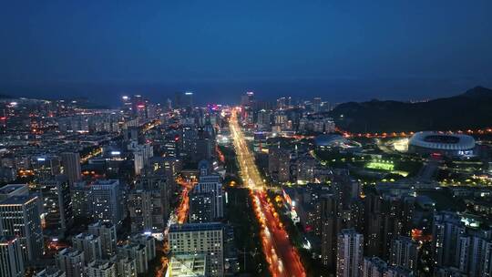 青岛崂山区夜景