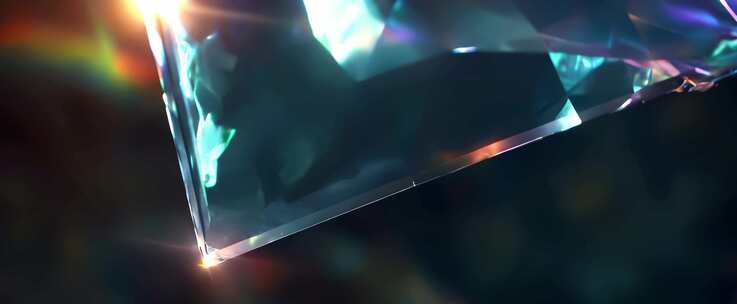 透明钻石水晶石晶体特写素材合集