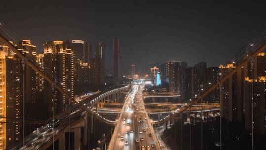 4K大气城市航拍日出日落夜景