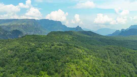 航拍南岭山脉大山高山山峰山脊岭南