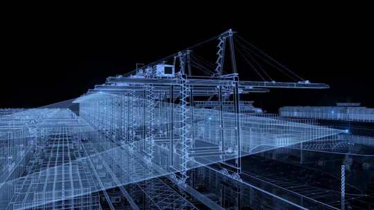 现代化科技感运输海运国际贸易航运交通运输