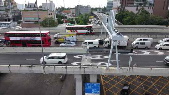 香港尖沙咀中港城航拍