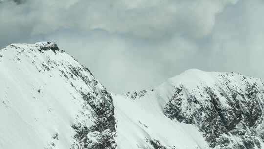 雪山自然风光延时