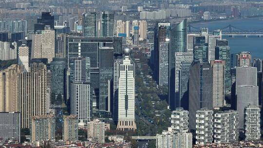 杭州钱江新城城市CBD高楼建筑视频素材模板下载