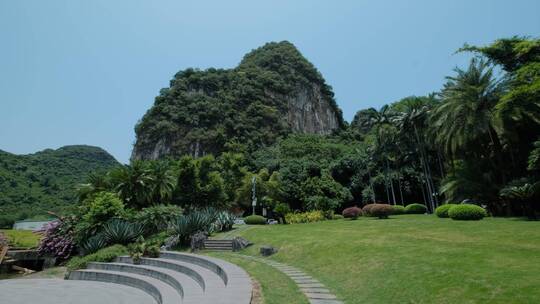 广西柳州山水龙潭公园自然风光美景