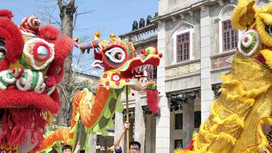 新年非遗活动舞龙