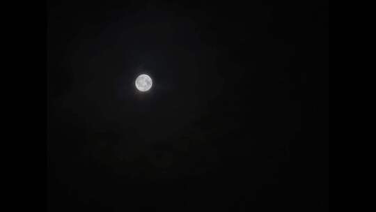4K中秋圆月满月流云延时摄影