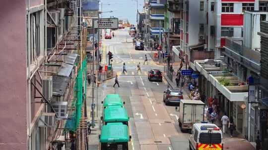 【正版素材】香港城市街道