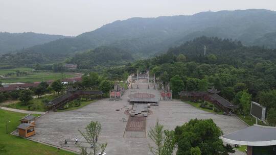 航拍湖南靖州飞山景区