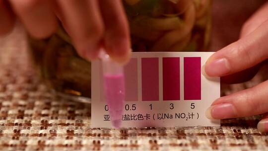 【镜头合集】亚硝酸盐检测试剂视频素材模板下载