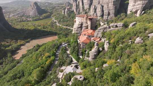 Meteora，修道院，卡拉巴卡，希腊