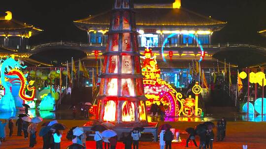 龙游民俗非遗烧番塔表演