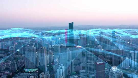 智慧城市万物互联网络覆盖未来城市