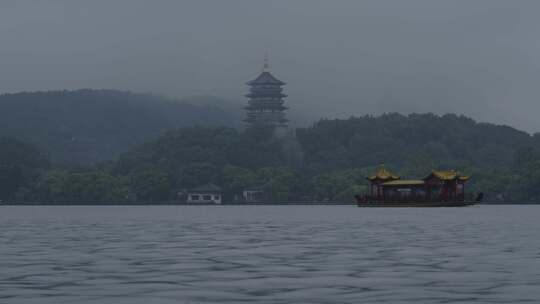 雨中杭州西湖