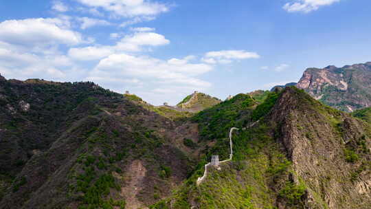 天津蓟州黄崖关长城旅游风景区自然风光延时