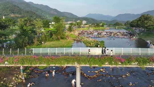 中国广东广州市从化区鸭洞河生态小镇露营地