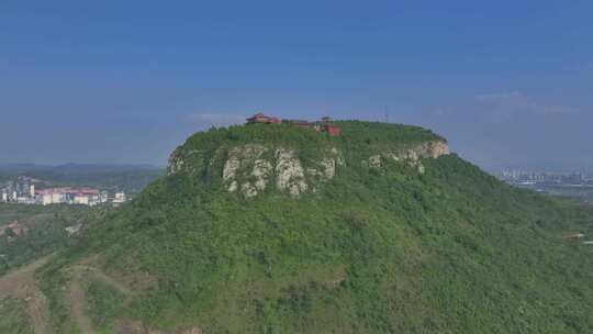 航拍夹谷山风景区未调整原片