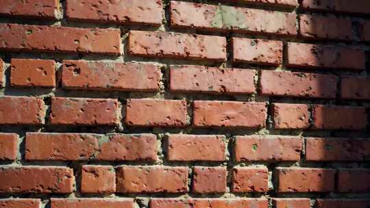 红砖墙特写