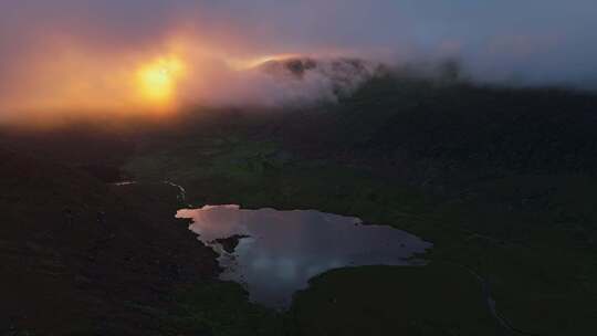 Conor Pass，爱尔兰，风景，湖