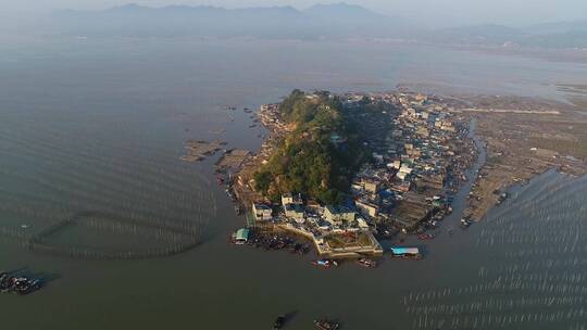 航拍福建霞浦海岛全景