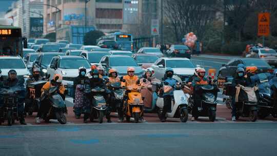 长沙黄兴路步行街夜景人山人海