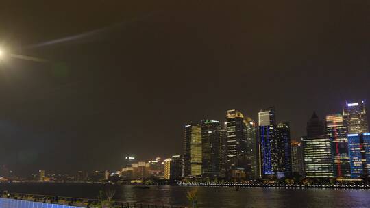 上海外滩，陆家嘴夜景