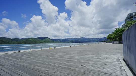 【正版素材】深圳盐田海滨栈道海山