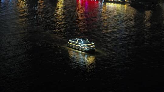 4K厦门鼓浪屿日光岩鹭江道夜景城市航拍