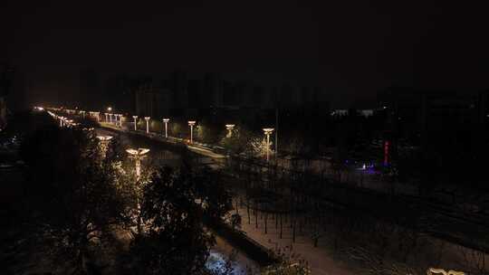 航拍雪景 冬至节气 冬天雪景  冬季