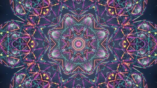 色彩万花筒花纹