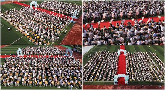 4K航拍贵州岑巩萌娃开笔礼 描人字学做人高清在线视频素材下载