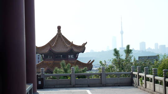 武汉武昌区黄鹤楼公园风景