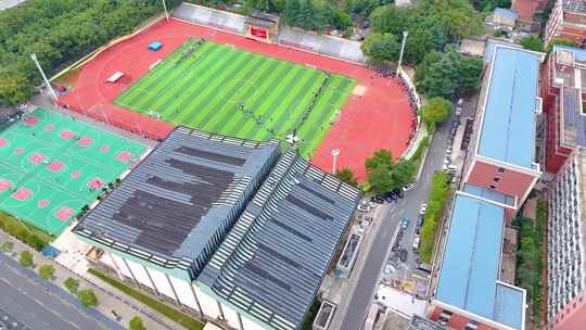 湖南大学学校校园风景航拍长沙岳麓区城市地