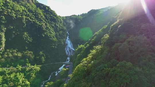 南恩瀑布 云南 瀑布 高山流水 流水