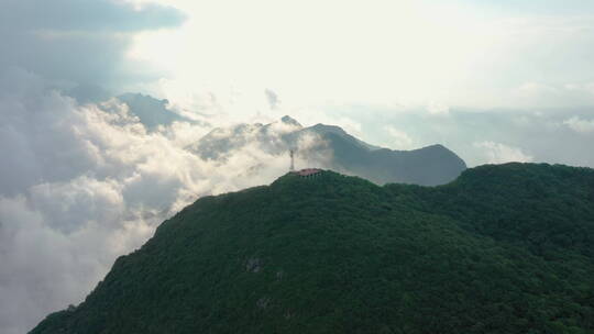 4K航拍湖南屋脊常德壶瓶山主峰7