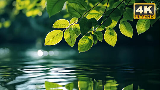 广西阳朔桂林山水漓江水面湖泊河面